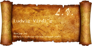 Ludvig Virág névjegykártya