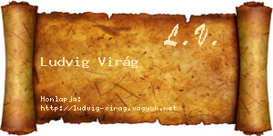 Ludvig Virág névjegykártya